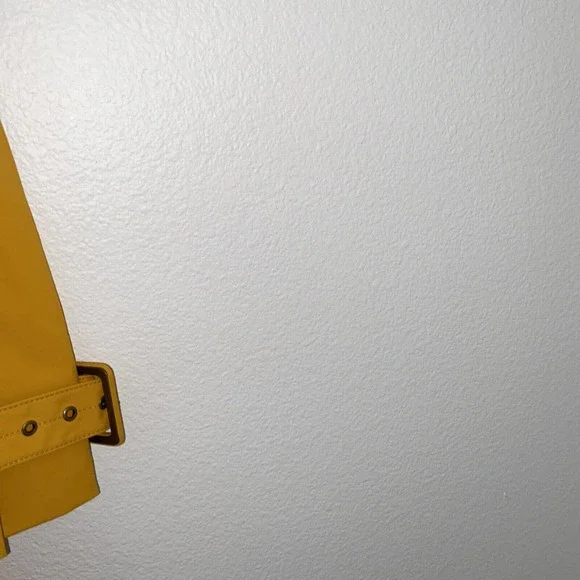 Blanc Noir Multi Zippered Pockets Belted Trench Coat Womens Cotton Blends SZ S - Picture 6 of 14